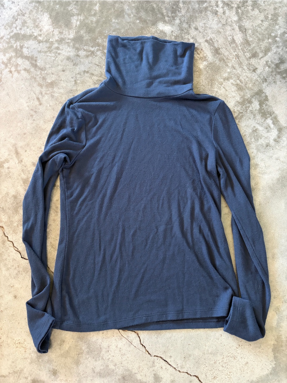 Banana Republic Blue Turtleneck Long Sleeve Top